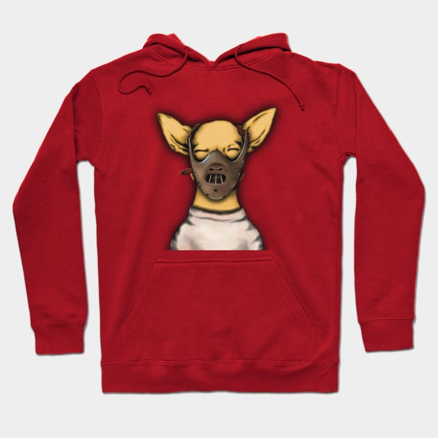 Cannibal Chihuahua Hoodie by DakiPukiTeeStudio